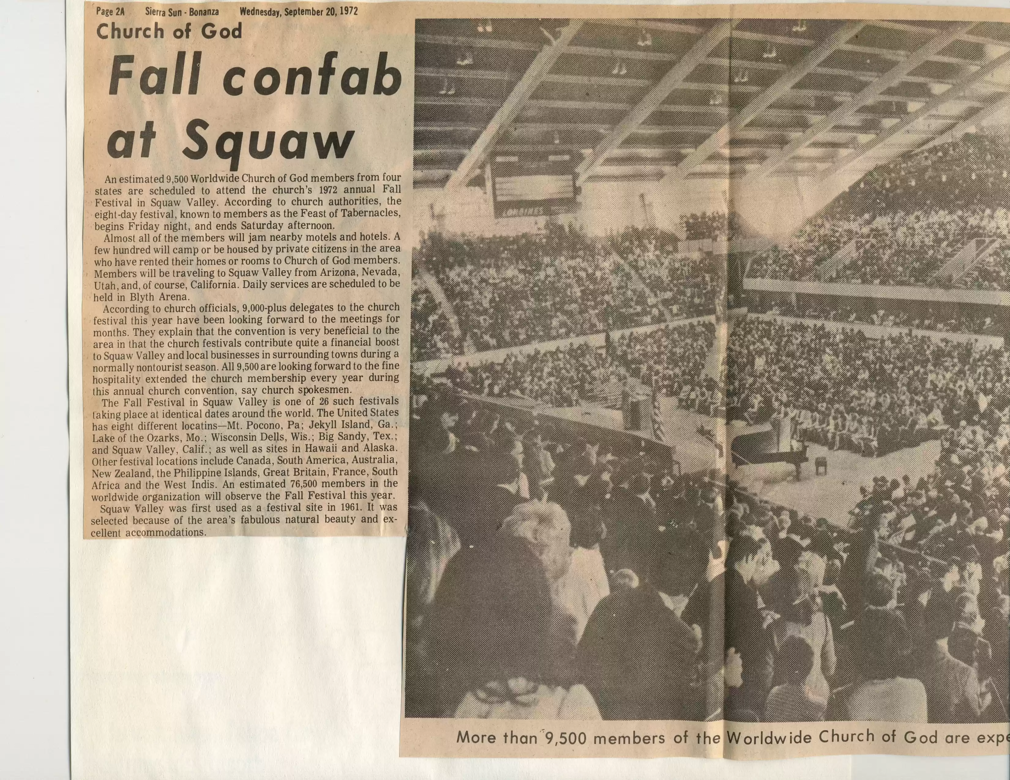 1. Sierra Sun Bonanza, Lake Tahoe CA, 9-20-72